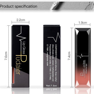 Hot Sales Waterproof Nude Matte Velvet Glossy Lip Gloss Lipstick Lip Balm Sexy Red Lip Tint 21 Colors Women Fashion Makeup Gift